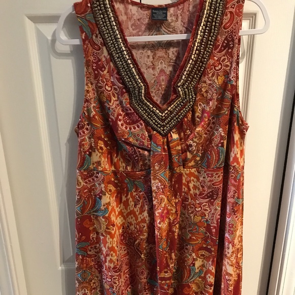 Faded Glory Dresses & Skirts - Festival  Boho Maxi Dress Orange Tangerine Like New FINAL SALE